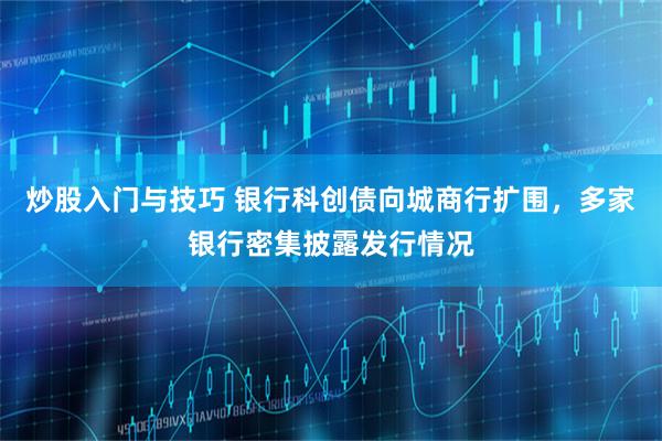 炒股入门与技巧 银行科创债向城商行扩围，多家银行密集披露发行情况
